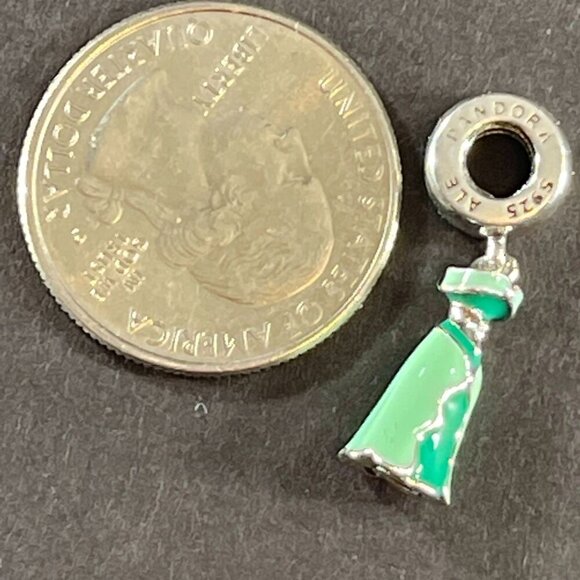 Disney Jasmine Dangling Charm Aladdin Princess Gown Dress Silver Jewelry - Picture 7 of 9